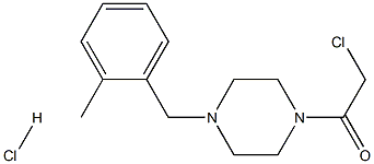 1-(CHLOROACETYL)-4-(2-METHYLBENZYL)PIPERAZINE HYDROCHLORIDE Struktur