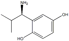 2-((1R)-1-AMINO-2-METHYLPROPYL)BENZENE-1,4-DIOL Struktur