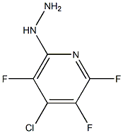 4-CHLORO-2,3,5-TRIFLUORO-6-HYDRAZINOPYRIDINE Struktur