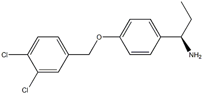 (1R)-1-(4-[(3,4-DICHLOROPHENYL)METHOXY]PHENYL)PROPYLAMINE Struktur