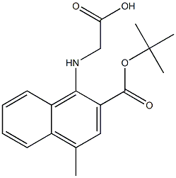 (S)-(BOC)-4-METHYL-1-NAPHTHALENEGLYCINE Struktur