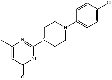 2-[4-(4-CHLOROPHENYL)PIPERAZIN-1-YL]-6-METHYLPYRIMIDIN-4(3H)-ONE Struktur