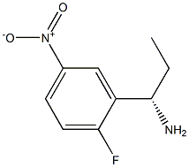 (1S)-1-(2-FLUORO-5-NITROPHENYL)PROPYLAMINE Struktur