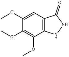 5,6,7-TRIMETHOXY-3-HYDROXY[1H]INDAZOLE Struktur