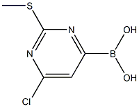 2-METHYLTHIO-6-CHLOROPYRIMIDINE-4-BORONIC ACID Struktur