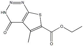 ETHYL 5-METHYL-4-OXO-3,4-DIHYDROTHIENO[2,3-D][1,2,3]TRIAZINE-6-CARBOXYLATE Struktur