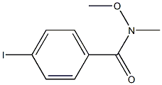 4-IODO-N-METHOXY-N-METHYL-BENZAMIDE Struktur