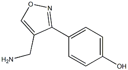 4-[4-(AMINOMETHYL)ISOXAZOL-3-YL]PHENOL Struktur