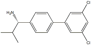 (1S)-1-[4-(3,5-DICHLOROPHENYL)PHENYL]-2-METHYLPROPYLAMINE Struktur