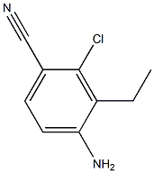 4-AMINO-2-CHLORO-3-ETHYLBENZONITRILE Struktur