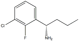 (1S)-1-(3-CHLORO-2-FLUOROPHENYL)BUTYLAMINE Struktur