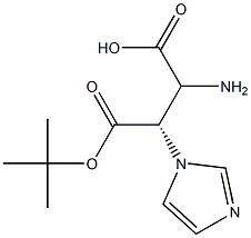 BOC-BETA-IMIDAZOLYL-L-ALA Struktur