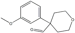 4-(3-METHOXY-PHENYL)-TETRAHYDRO-PYRAN-4-CARBALDEHYDE Struktur