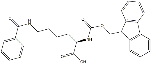 FMOC-D-LYS(BZO)-OH Struktur