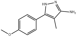 5-(4-METHOXY-PHENYL)-4-METHYL-2H-PYRAZOL-3-YLAMINE Struktur