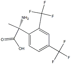 (2R)-2-AMINO-2-[2,4-BIS(TRIFLUOROMETHYL)PHENYL]PROPANOIC ACID Struktur
