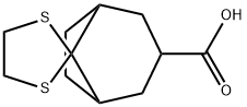 SPIRO[BICYCLO[3.2.1]OCTANE-8,2'-[1,3]DITHIOLANE]-3-CARBOXYLIC ACID Struktur