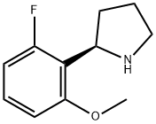 2-((2R)PYRROLIDIN-2-YL)-3-FLUORO-1-METHOXYBENZENE Struktur