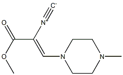 METHYL-3-(N-METHYLPIPERAZINO)-2-ISOCYANO-ACRYLATE Struktur