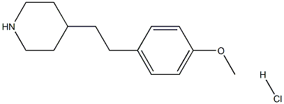 4-[2-(4-METHOXY-PHENYL)-ETHYL]-PIPERIDINE HYDROCHLORIDE Struktur