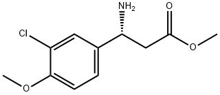 METHYL (3R)-3-AMINO-3-(3-CHLORO-4-METHOXYPHENYL)PROPANOATE Struktur