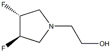 (3R,4R)-1-(2-HYDROXYETHYL)-3,4-DIFLUOROPYRROLIDINE Struktur