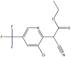 ETHYL [3-CHLORO-5-(TRIFLUOROMETHYL)PYRIDIN-2-YL](CYANO)ACETATE Struktur