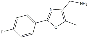 [2-(4-FLUORO-PHENYL)-5-METHYL-OXAZOL-4-YL]-METHYLAMINE Struktur