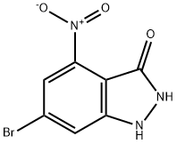 6-BROMO-3-HYDROXY-4-NITRO (1H)INDAZOLE Struktur