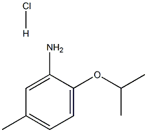 2-ISOPROPOXY-5-METHYL-PHENYLAMINE HYDROCHLORIDE Struktur