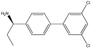 (1R)-1-[4-(3,5-DICHLOROPHENYL)PHENYL]PROPYLAMINE Struktur