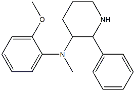 3-[(2-METHOXYPHENYL)METHYLAMINO]-2-PHENYL-PIPERIDINE Struktur