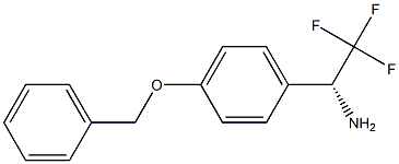 (1R)-2,2,2-TRIFLUORO-1-[4-(PHENYLMETHOXY)PHENYL]ETHYLAMINE Struktur