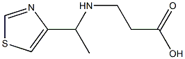 3-(1-THIAZOL-4-YL-ETHYLAMINO)-PROPIONIC ACID Struktur