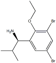 (1R)-1-(3,5-DIBROMO-2-ETHOXYPHENYL)-2-METHYLPROPYLAMINE Struktur