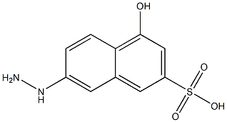 6-HYDRAZINO-1-NAPHTHOL-3-SULFONIC ACID Struktur