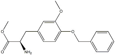 METHYL (2R)-2-AMINO-3-[3-METHOXY-4-(PHENYLMETHOXY)PHENYL]PROPANOATE Struktur