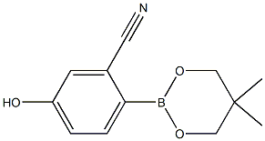 2-(5,5-DIMETHYL-1,3,2-DIOXABORINAN-2-YL)-5-HYDROXYBENZONITRILE Struktur