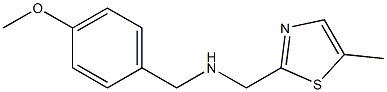 (4-METHOXY-BENZYL)-(5-METHYL-THIAZOL-2-YLMETHYL)-AMINE Struktur