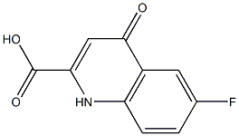 2-QUINOLINECARBOXYLIC ACID, 6-FLUORO-1,4-DIHYDRO-4-OXO- Struktur