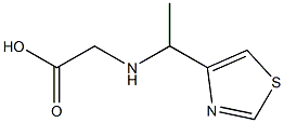 (1-THIAZOL-4-YL-ETHYLAMINO)-ACETIC ACID Struktur