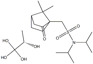 (S)-CAMPHORSULFONIC ACID DIISOPROPYLAMIDE LACTATE ACETAL Struktur