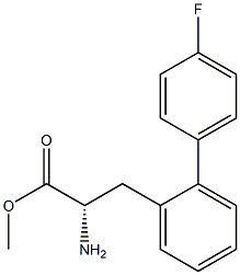 METHYL (2S)-2-AMINO-3-[2-(4-FLUOROPHENYL)PHENYL]PROPANOATE Struktur