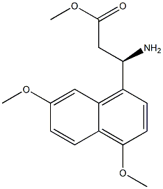 METHYL (3R)-3-AMINO-3-(4,7-DIMETHOXYNAPHTHYL)PROPANOATE Struktur