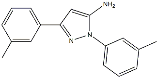 1,3-BIS(3-METHYLPHENYL)-1H-PYRAZOL-5-AMINE Struktur