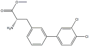 METHYL (2S)-2-AMINO-3-[3-(3,4-DICHLOROPHENYL)PHENYL]PROPANOATE Struktur