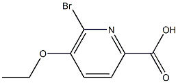 6-BROMO-5-ETHOXY-2-PYRIDINECARBOXYLIC ACID Struktur