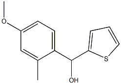 4-METHOXY-2-METHYLPHENYL-(2-THIENYL)METHANOL Struktur