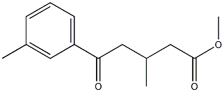 METHYL 5-(3-METHYLPHENYL)-3-METHYL-5-OXOVALERATE Structure