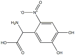 AMINO-(4,5-DIHYDROXY-2-NITRO-PHENYL)-ACETIC ACID Struktur